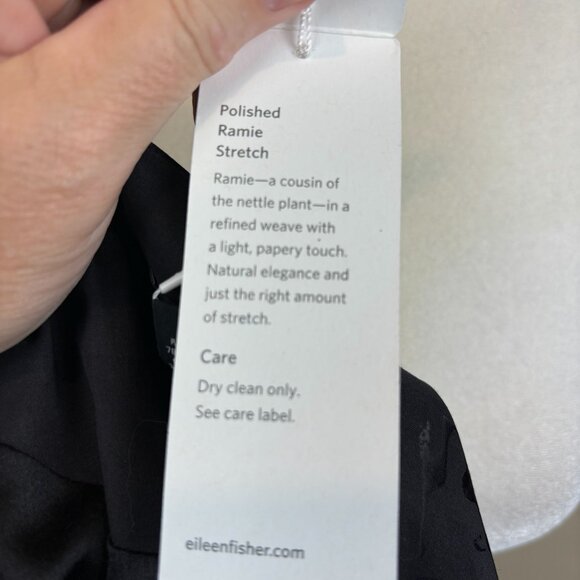 Eileen Fisher jacket/coat, size Medium, ramie, zipper, stretch, dressy, office - Picture 14 of 15